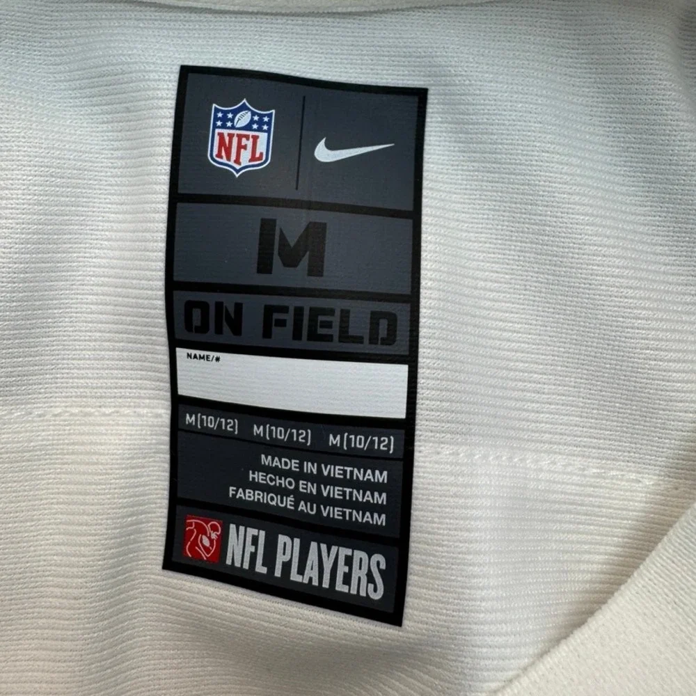 Nike New England Patriots Mac Jones 10 Jersey Youth Medium White NFL On Field